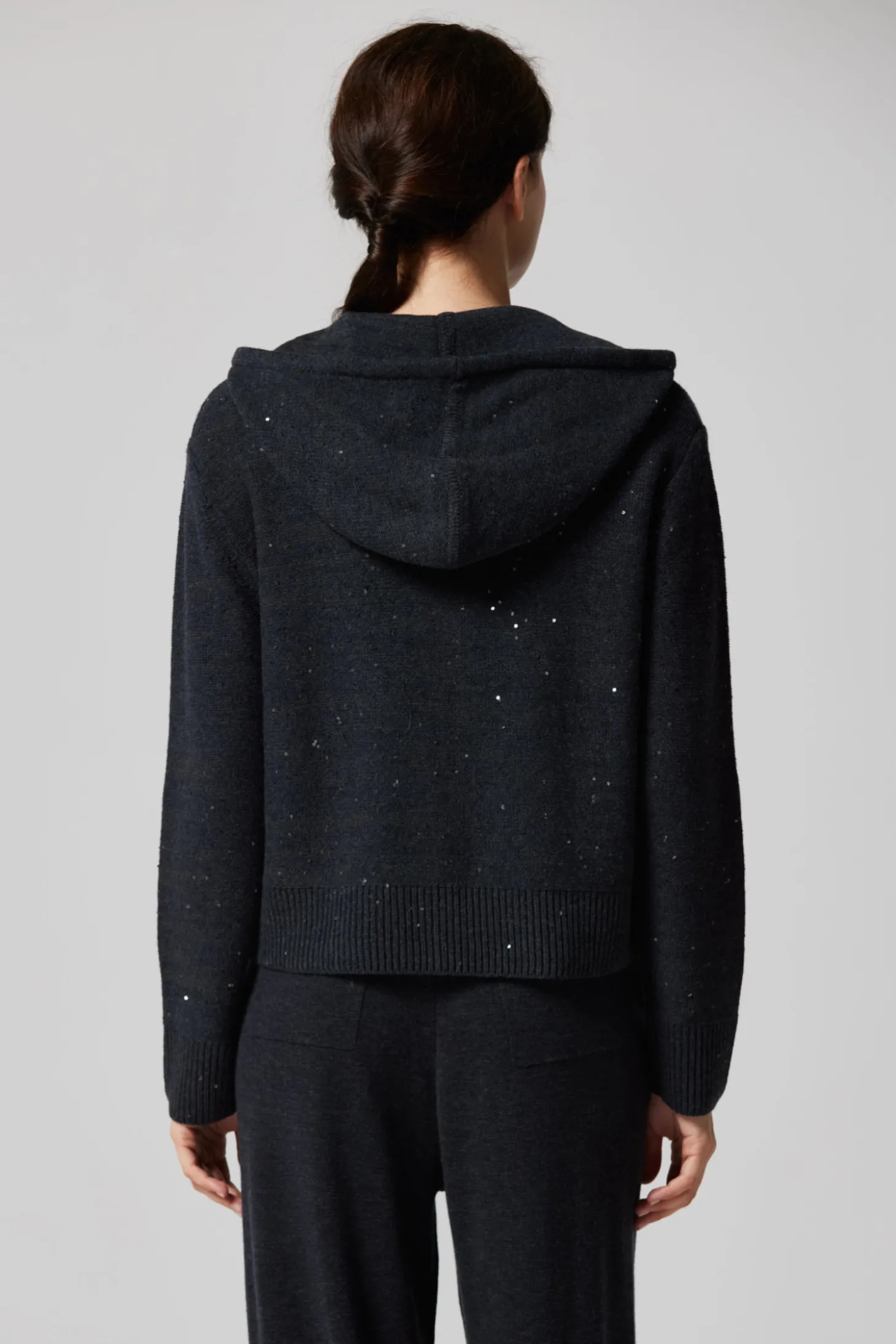 Bluza z kapturem z wełną merynosową
