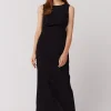 Czarna sukienka maxi